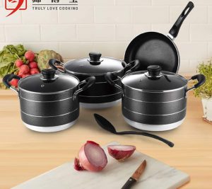 4 PIECE ALUMINIUM NON-STICK COOKWARE SET
