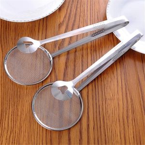 Meshed Stainless Steel oil Strainer and Picker Spoon