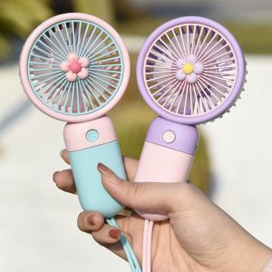 Hand-Held Rechargeable Mini Fan